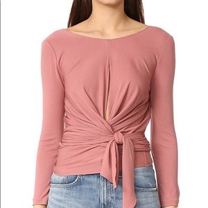 JILL STUART NWT WRAP BLOUSE ROSE SZ 6